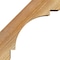 Ekena Millwork 4"W x 10"D x 10"H Merced Rough Sawn Knee Brace, Western Red Cedar BRC04X10X10MRC00RWR - alternate 4